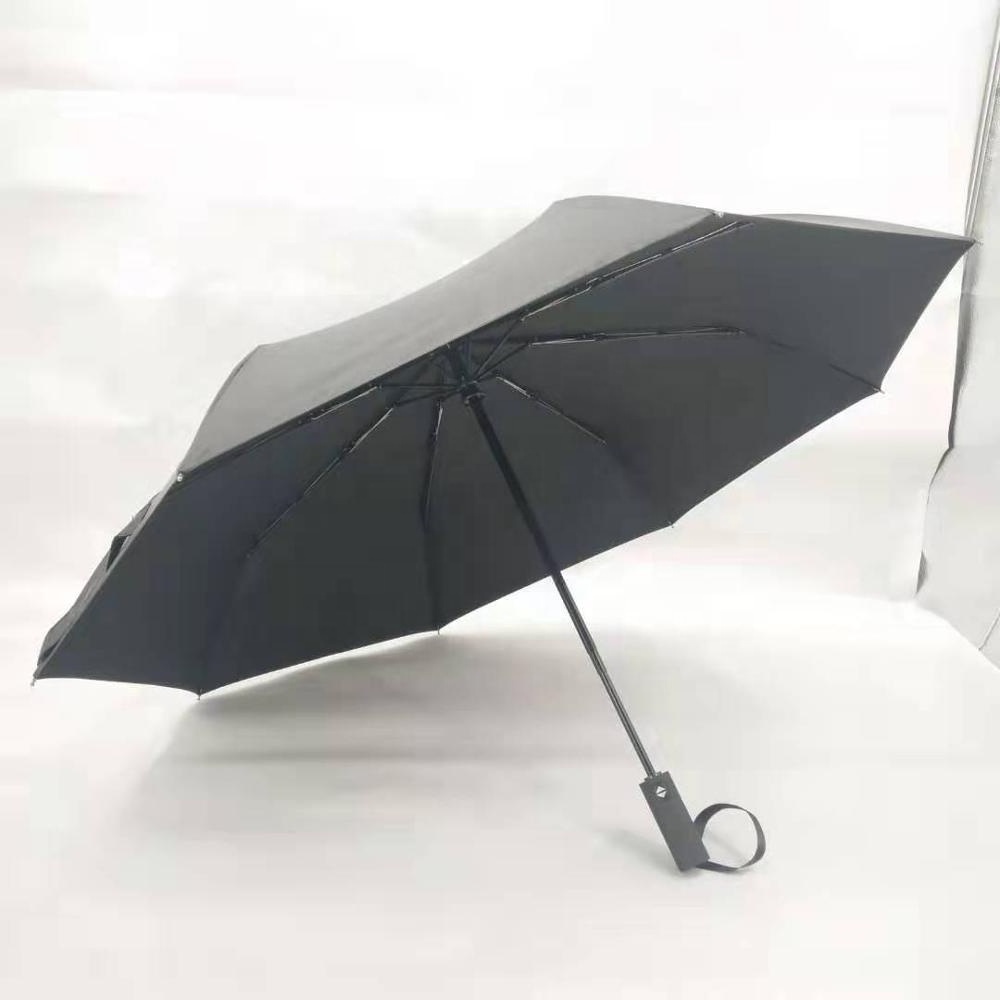 2021 luxury business gifts 21Inches Automatic Special PU Canopy Glass Fiber Folding Travel Umbrella Wholesale umbrellas