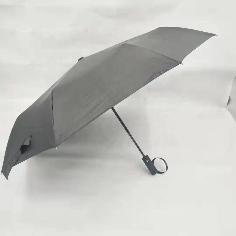 2021 luxury business gifts 21Inches Automatic Special PU Canopy Glass Fiber Folding Travel Umbrella Wholesale umbrellas