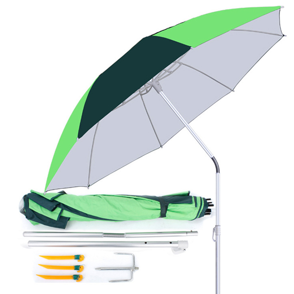 3 Fold Portable Small Sun Protection Camping Umbrella Outdoor Fishing Adjustable Beach Umbrella