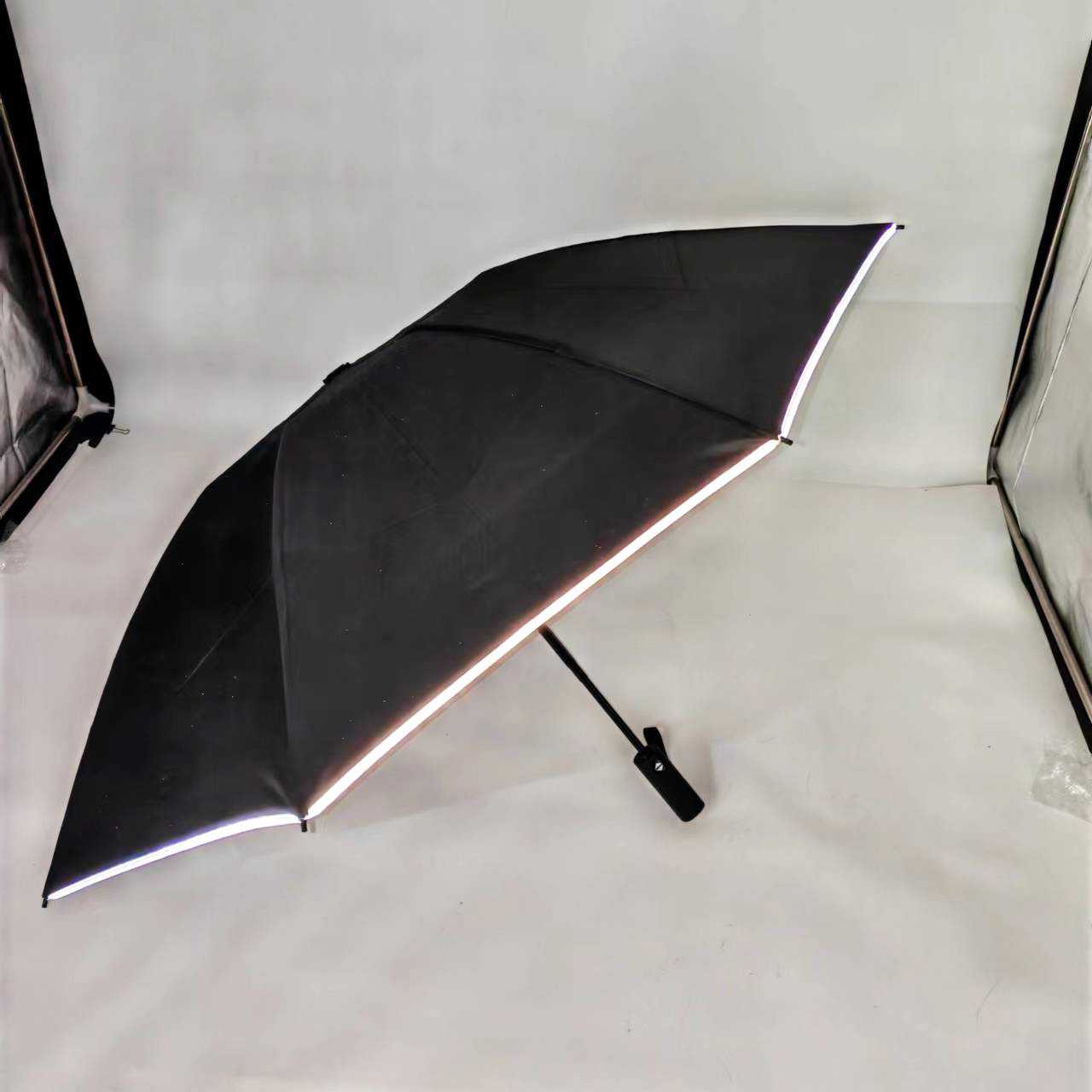 3 fold light weight paraguas automatic compact lady reverse promotional umbrella