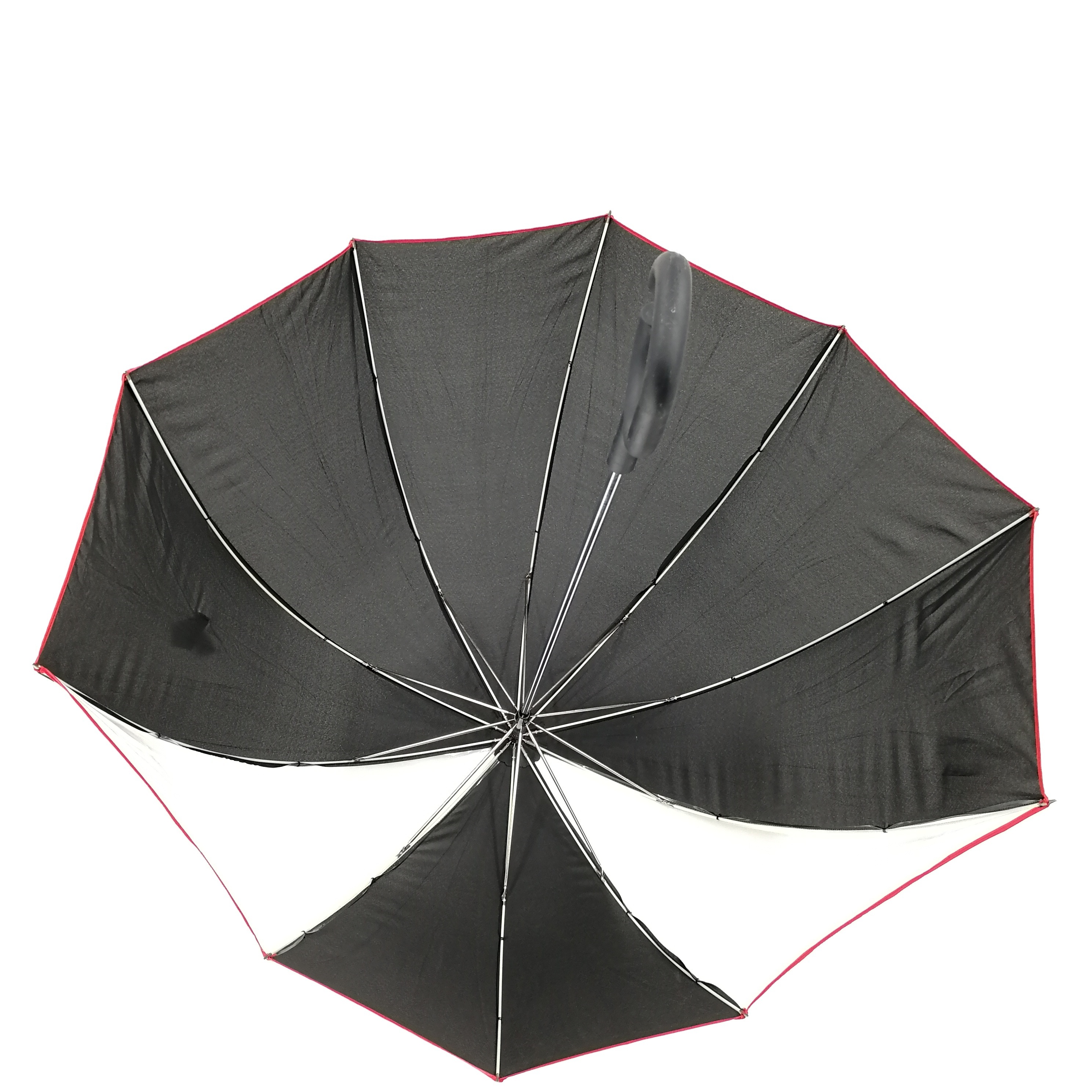 31 Inch Manual Straight Umbrella  Helmet Shape  Rain Umbrella