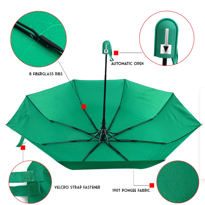 outdoor wedding umbrella paper umbrella clear ubrella with logo printing automatic patio auto open 3 fold  umbrellas