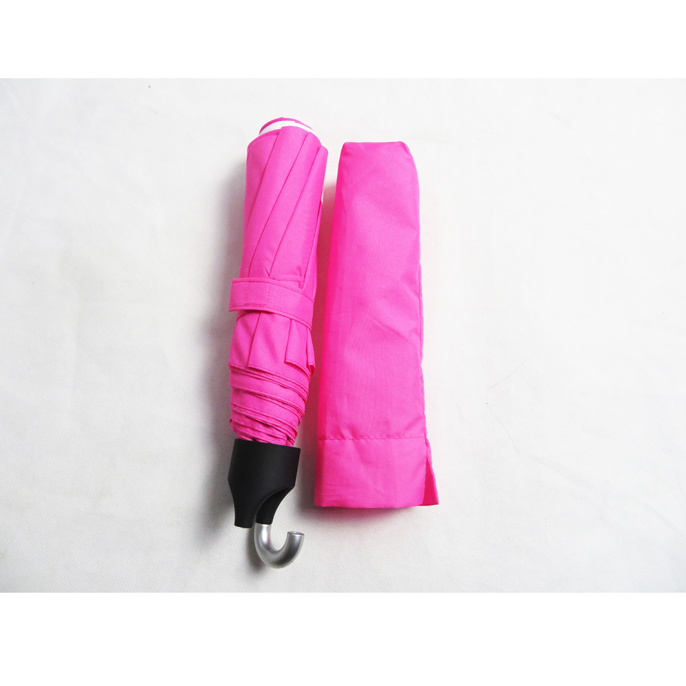 21 Inch Clip Handle Compact manual Umbrella fasten to your bag