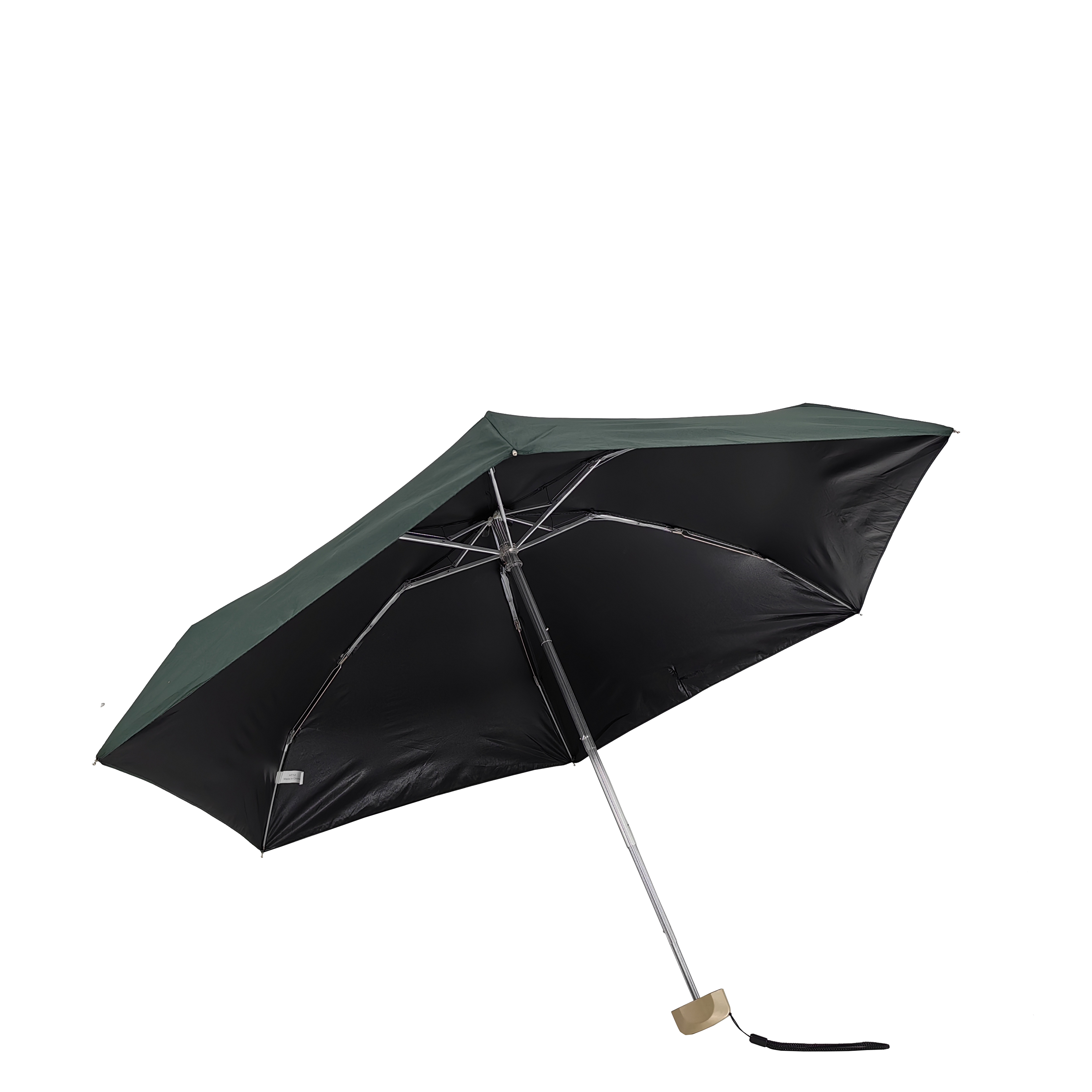 UV protection Sunshade Rain Black Lightweight Mini portable size Pocket Size Parasol 5 Fold Folding Umbrella