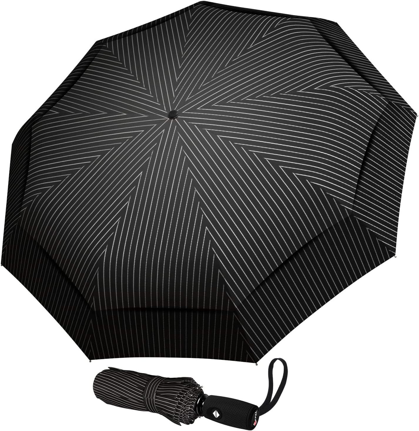 Wind Resistant, Small - Compact, Light, Automatic, Strong Steel Shaft, Mini, Folding and Portable Windproof Travel Umbrella