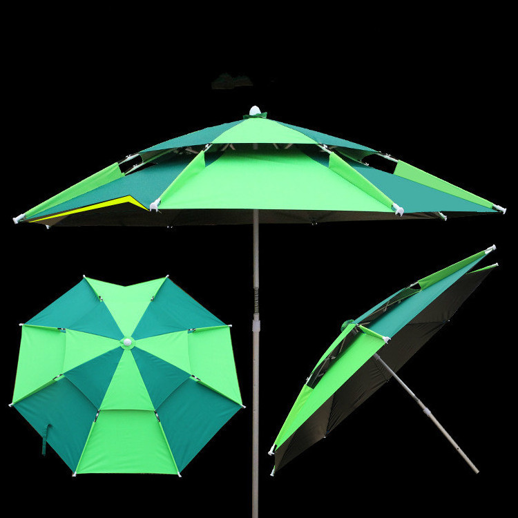 3 Fold Portable Small Sun Protection Camping Umbrella Outdoor Fishing Adjustable Beach Umbrella