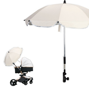 Safety Baby Stroller Umbrella With Clamp Sun  And Rain Clip Umbrella