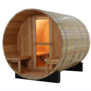 outdoor sauna house 4-8 person outdoor red cedar wood barrel sauna with wood fired sauna outdoor wit