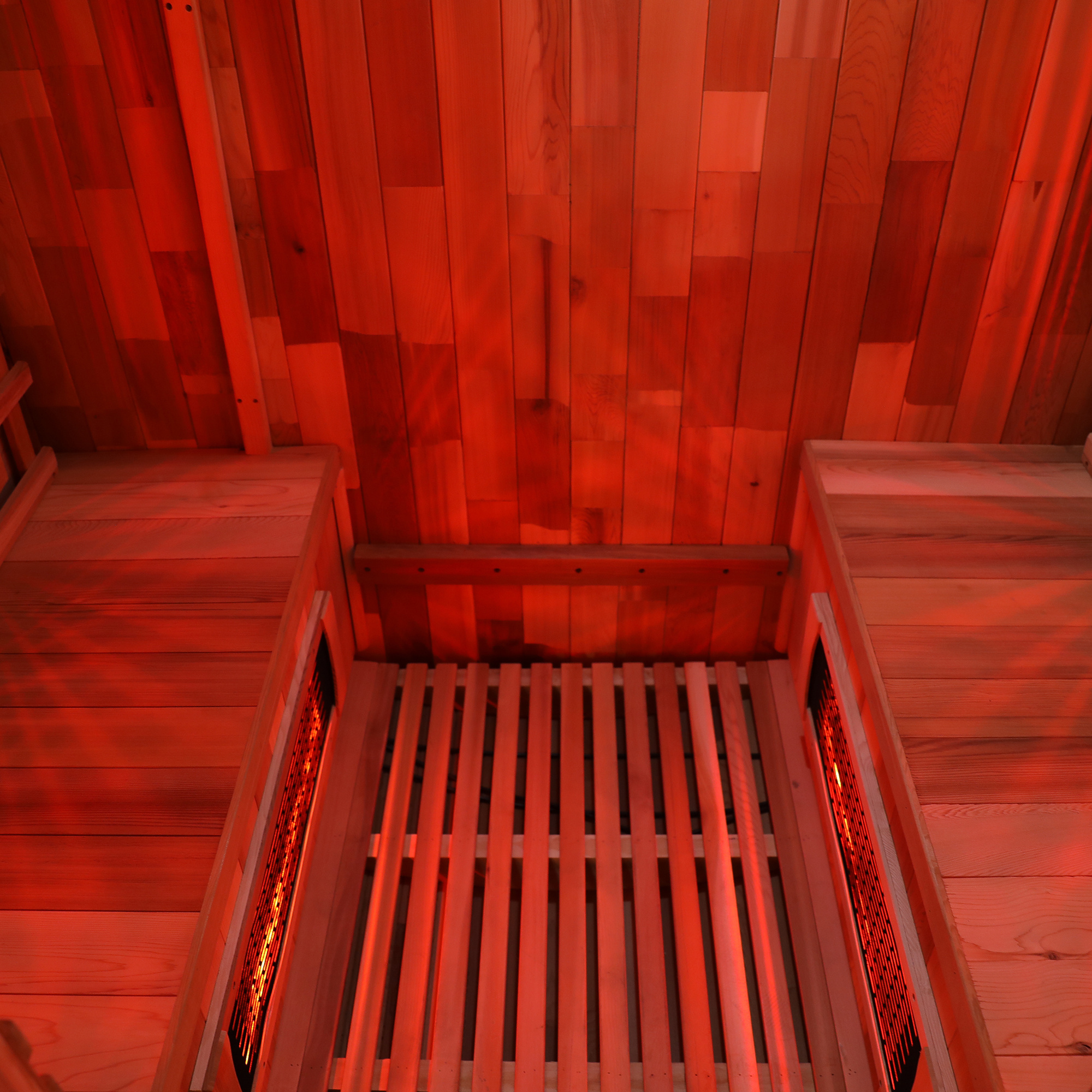 Tech Health Treatment Large Far Full Spectrum Infrared Red Light Barrel Sauna Room With Red Light Therapy