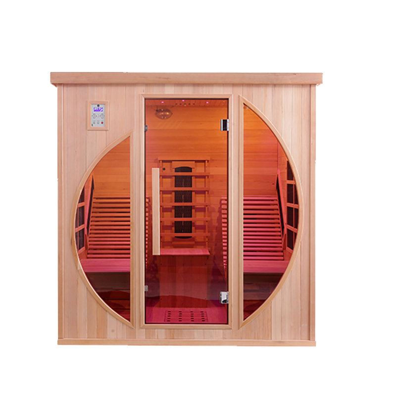 Hot sale high quality double lounge chair 4 person indoor high tech health infrared sauna light therapy