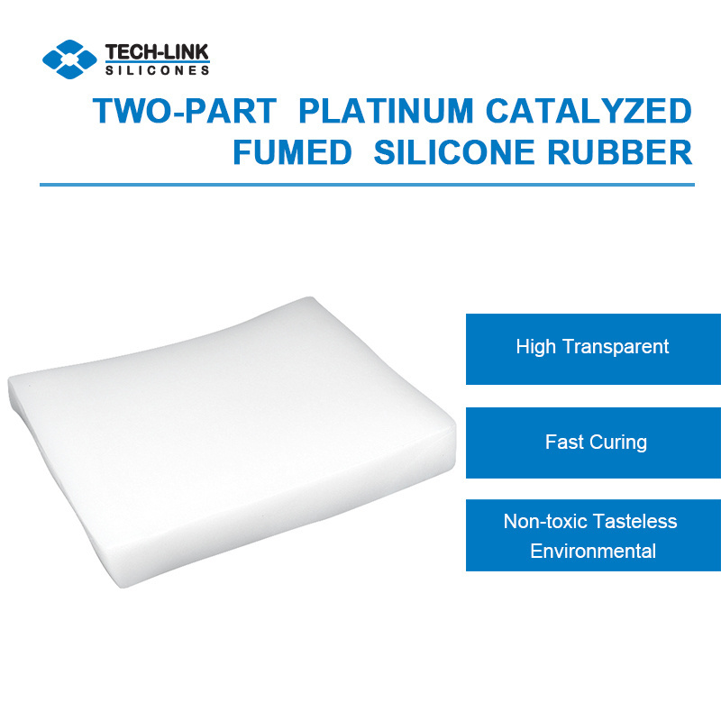 Custom High Quality Transparent Silicone Rubber Platinum Transparent Fumed Silica Rubber Platinum Cure Silicone Rubber