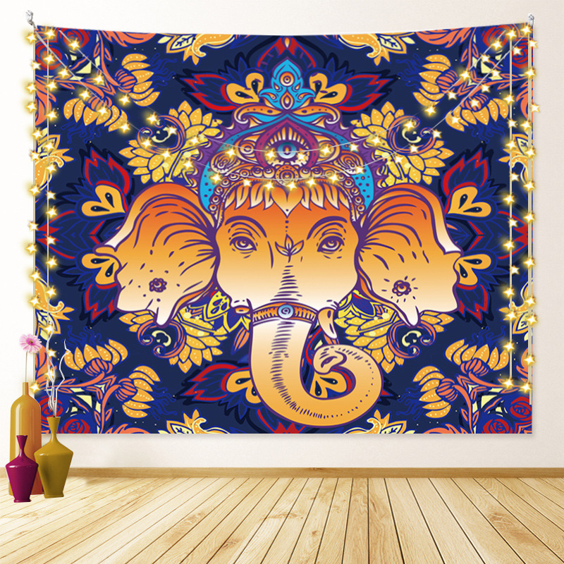 MU 2024 New arrival printed home decorative background wall fabric decoration 3d wall mandala tapestry for decoration