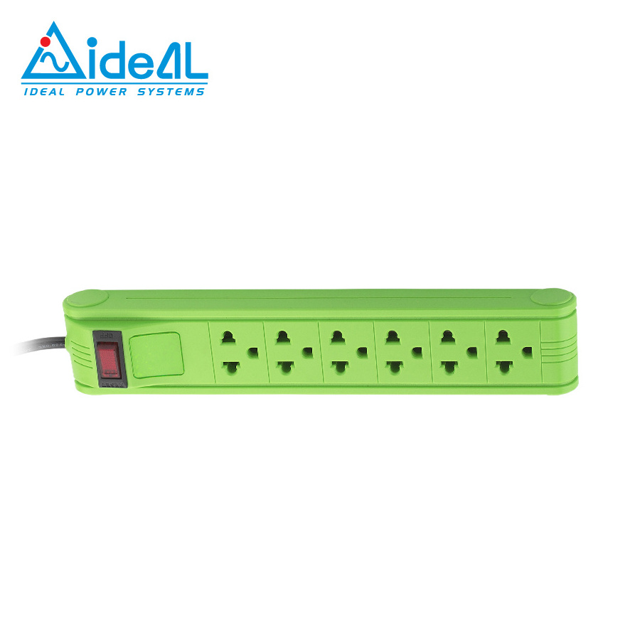 6 outlets for surge protected power strip cable extension 10A