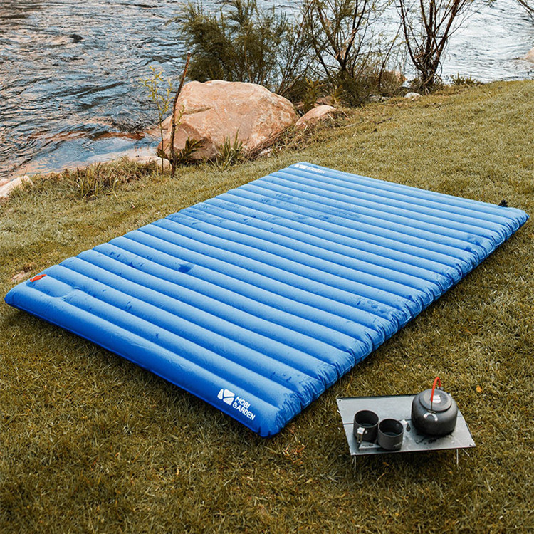 MOBI GARDEN Camping Single Double Sleeping Pad Air Mattress Bed Inflatable Portable Cushion