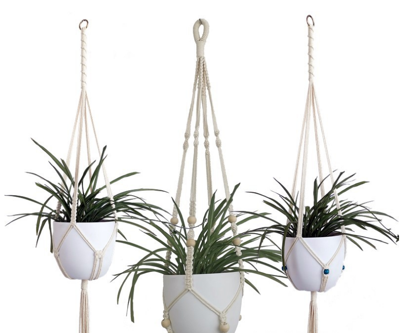 Creative Design Crochet Wall Hanging, Handmade Home Deco Macrame Plant Hanger