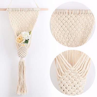 Macrame Plant Hangers Indoor Outdoor Cotton Rope Hanging Planter Basket