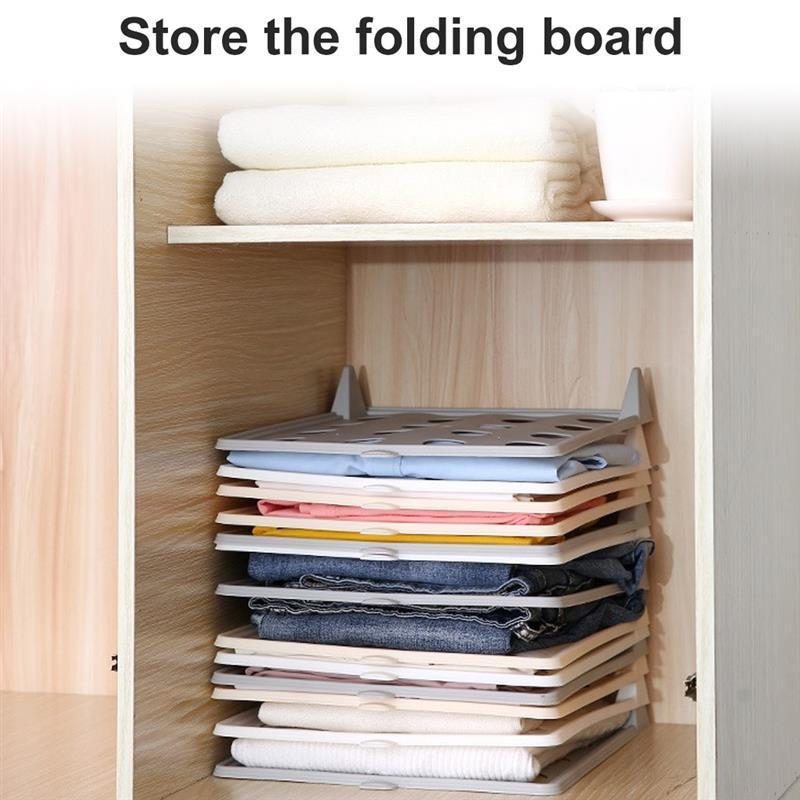 Folding Clothes Organizer Shirt Organizer T Shirt Folder Board Clothing Dividers Stackable Folding Board Organizer