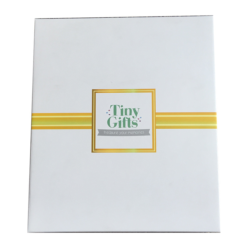 Fancy Premium Gift Set Personalized Private Label Spiral Bound Hardcover Baby Journals and Memory Books