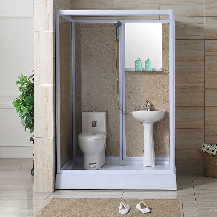 Luxury Bathroom Pods Prefabricated Combination Toilet Shower Cabin