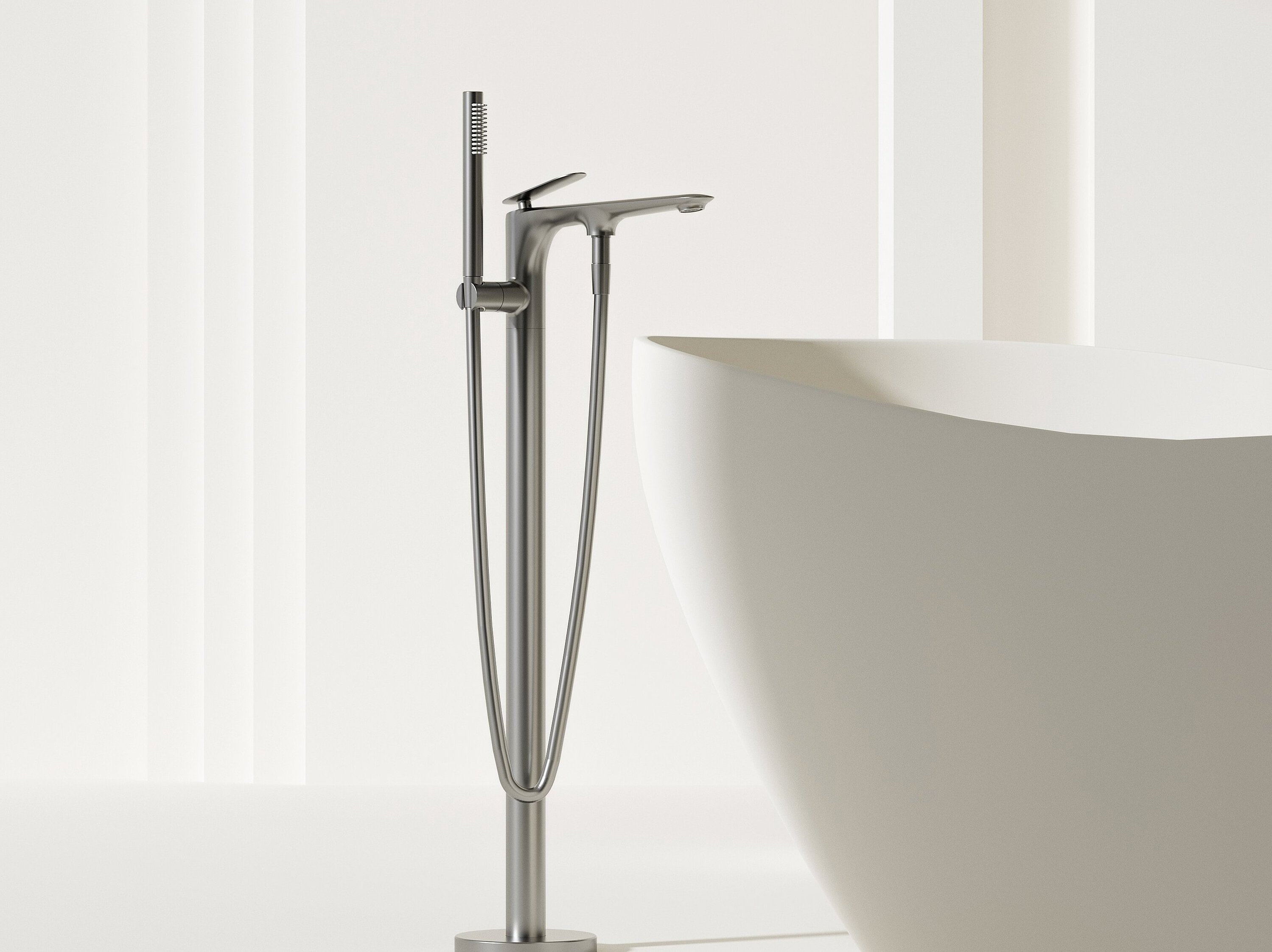 Kaiping Sanitary Ware Stand Floor free standing shower bathtub faucet taps floor faucet