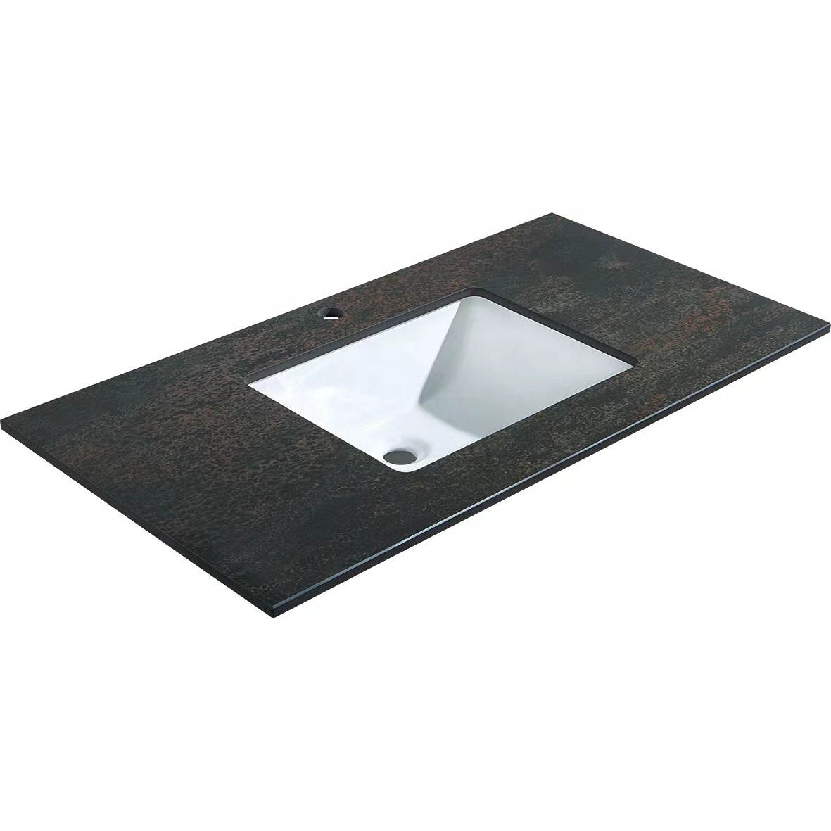 Sintered Stone Artificial Sink White Grey Black Wash Basin Bathroom Sinks with Splash Back