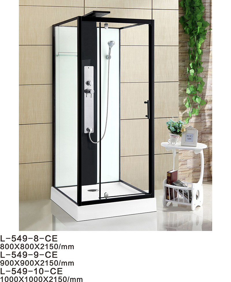 IDEAQTE Walk In Panel Shower  Room Glass Door 6mm 8mm 10mm 12mm Framed Bath Screen Shower Enclosure Shower cabin