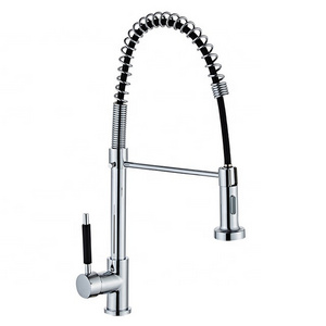 Retail Online Shopping Single-handle Brass Pull Out Kitchen Faucet