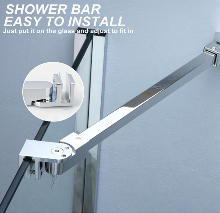 40cm Stainless Steel Glass Shower Door Support Bar