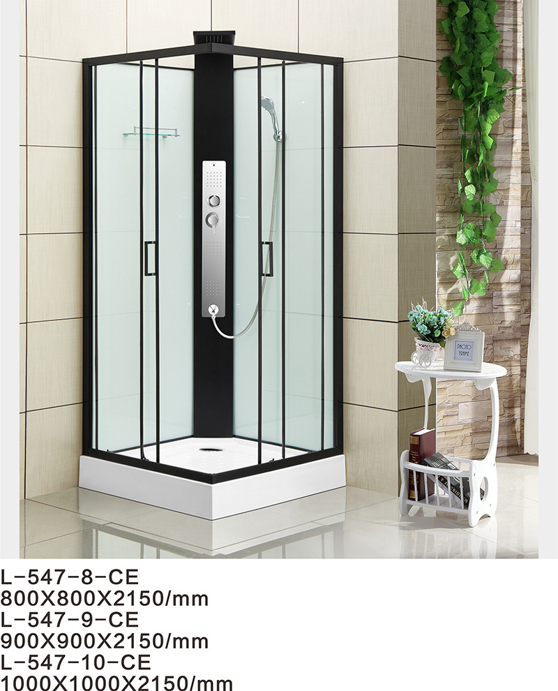 IDEAQTE Walk In Panel Shower  Room Glass Door 6mm 8mm 10mm 12mm Framed Bath Screen Shower Enclosure Shower cabin