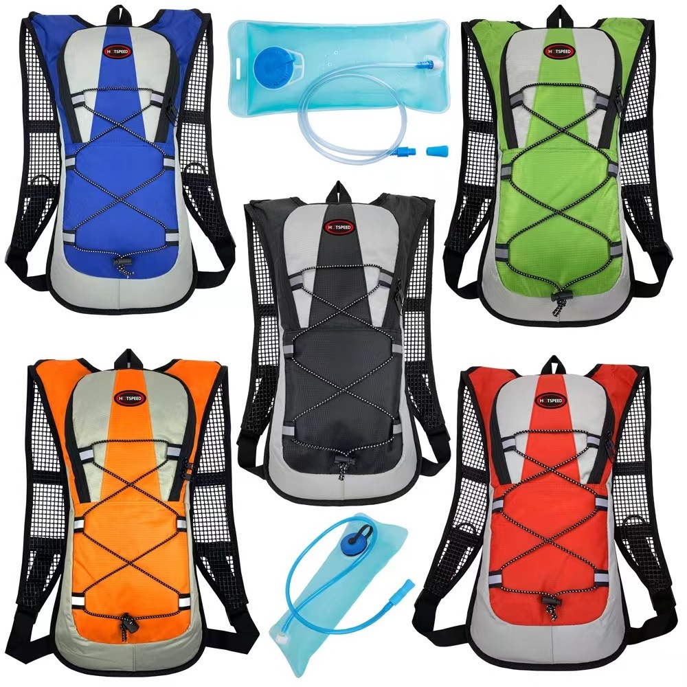 Customized Colorful Hiking Travel Bicycle Backpack Water Bag Cycling Running Waterproof Hydration Backpack With Water Bladder