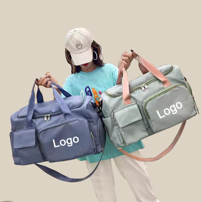 Customized Logo Women Weekend overnight Gym sports Waterproof Luggage bag Travel bag for Duffel bag