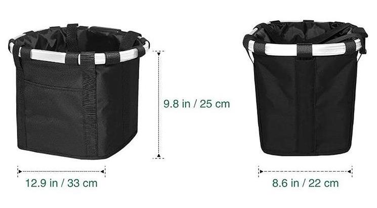 IDS Front Removable Bicycle Handlebar Basket Folding Small Pet Carrier Detachable Bike Basket