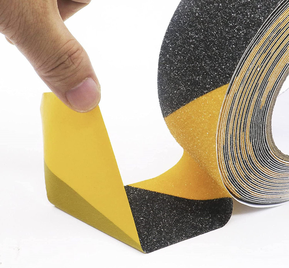 2 Pack Yellow and black Anti Slip Traction Tape  2 