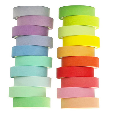 Customized Rainbow Colors Washi Masking Tape for Scrapbooking, Gift Wrapping, DIY Arts & Crafts