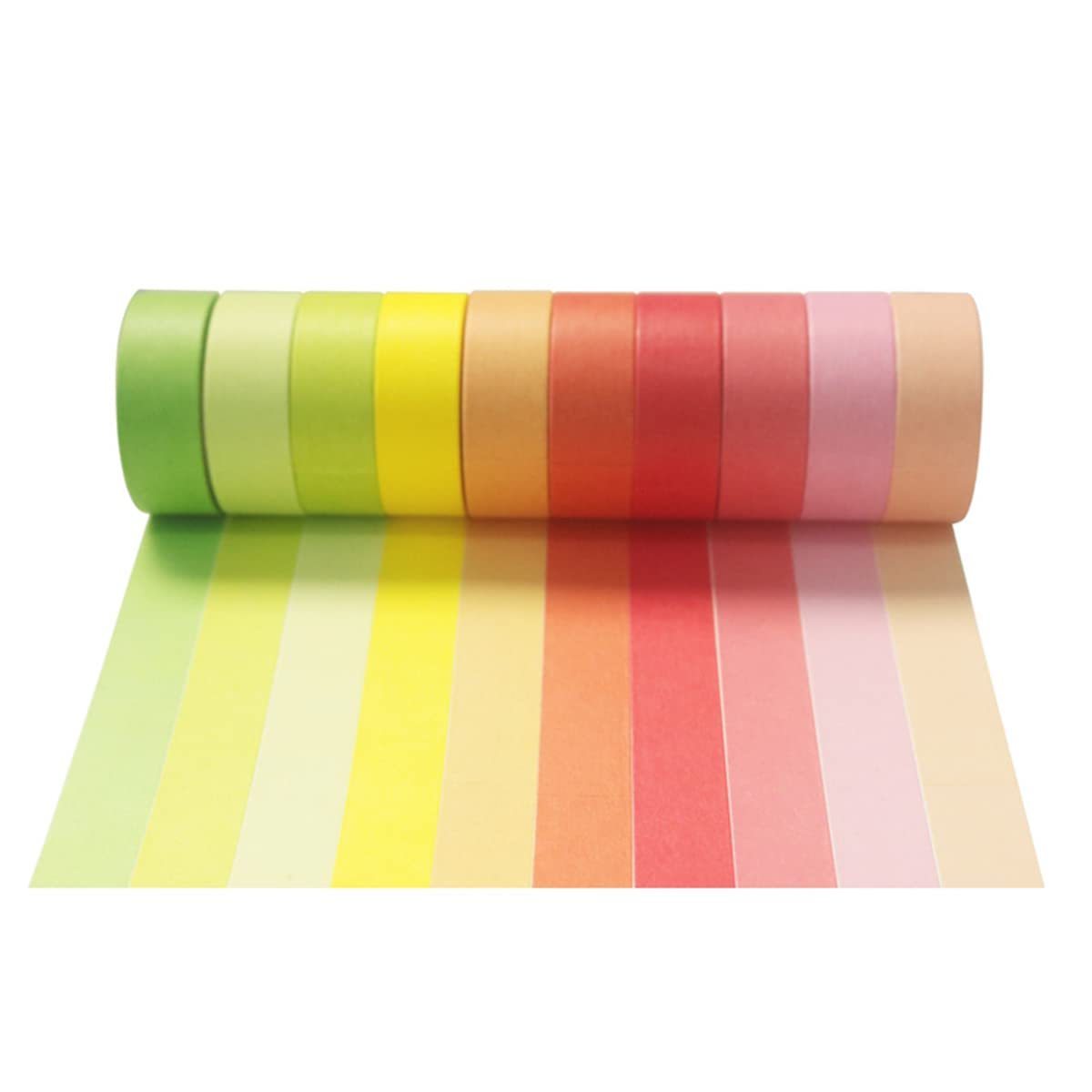 Customized Rainbow Colors Washi Masking Tape for Scrapbooking, Gift Wrapping, DIY Arts & Crafts