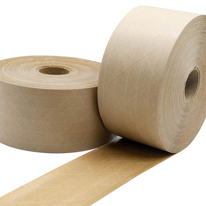 Water Activated Kraft Paper Tape Brown Adhesive Kraft Tape Waterproof Packing Tape For Secure Packing, Moving and Storage