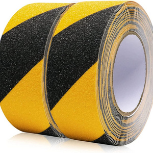 2 Pack Yellow and black Anti Slip Traction Tape  2 " x 33 Ft  Grip,  Abrasive Adhesive for Stairs, Safety, Indoor, Outdoor