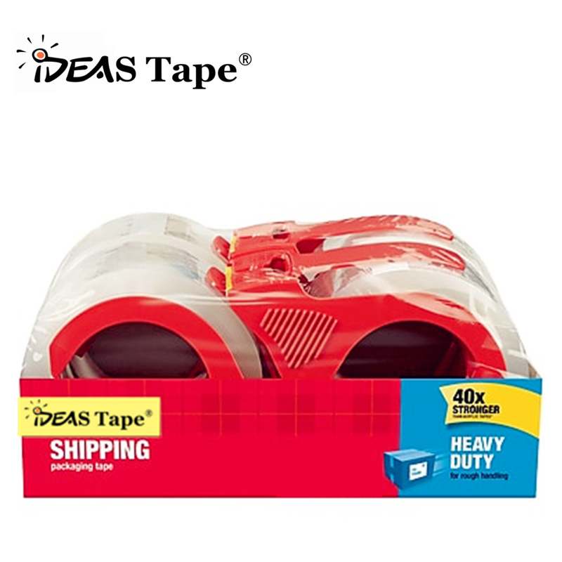 Free samples Opp super clear shipping packagking tape for supermarket selling 48mm x 50mrts