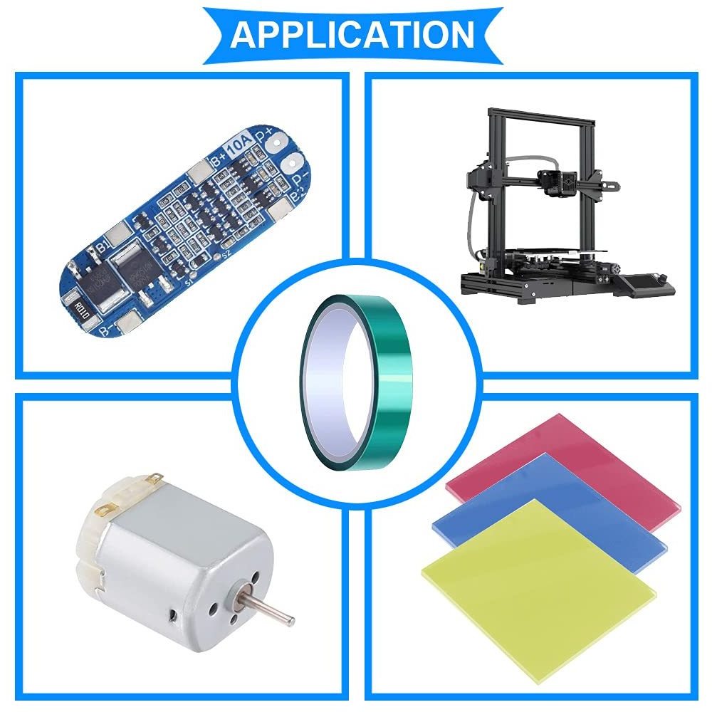 PET Green Polyester High Temperature Tape for Painting Powder Coating Anodizing Circuit Boards High temperature resistance