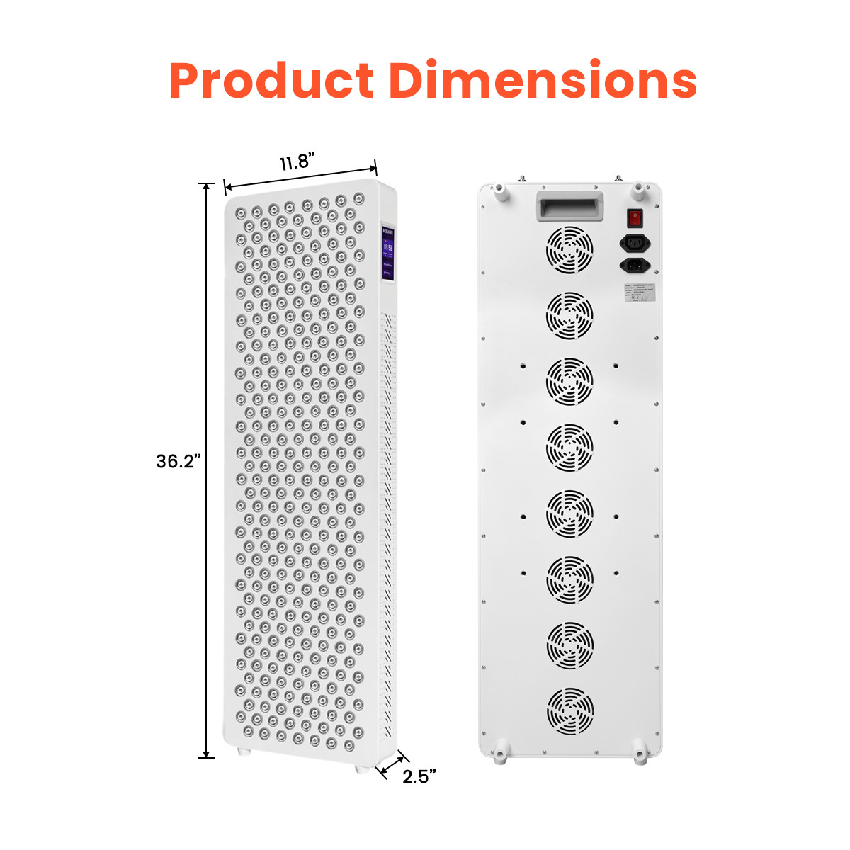 IDEATHERAPY Full Body 1500W Multi Wavelength Red Light 480nm 630nm 660nm 810nm 830nm 850nm Led Light Therapy Panel