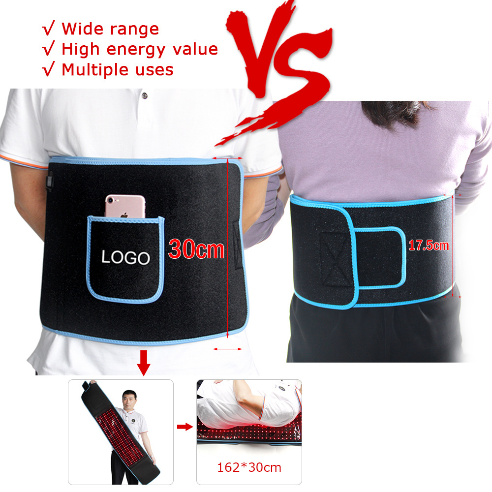 Idealight biggest belt for pain relief and figure management wrap 660nm 850nm infrared red light therapy wrap