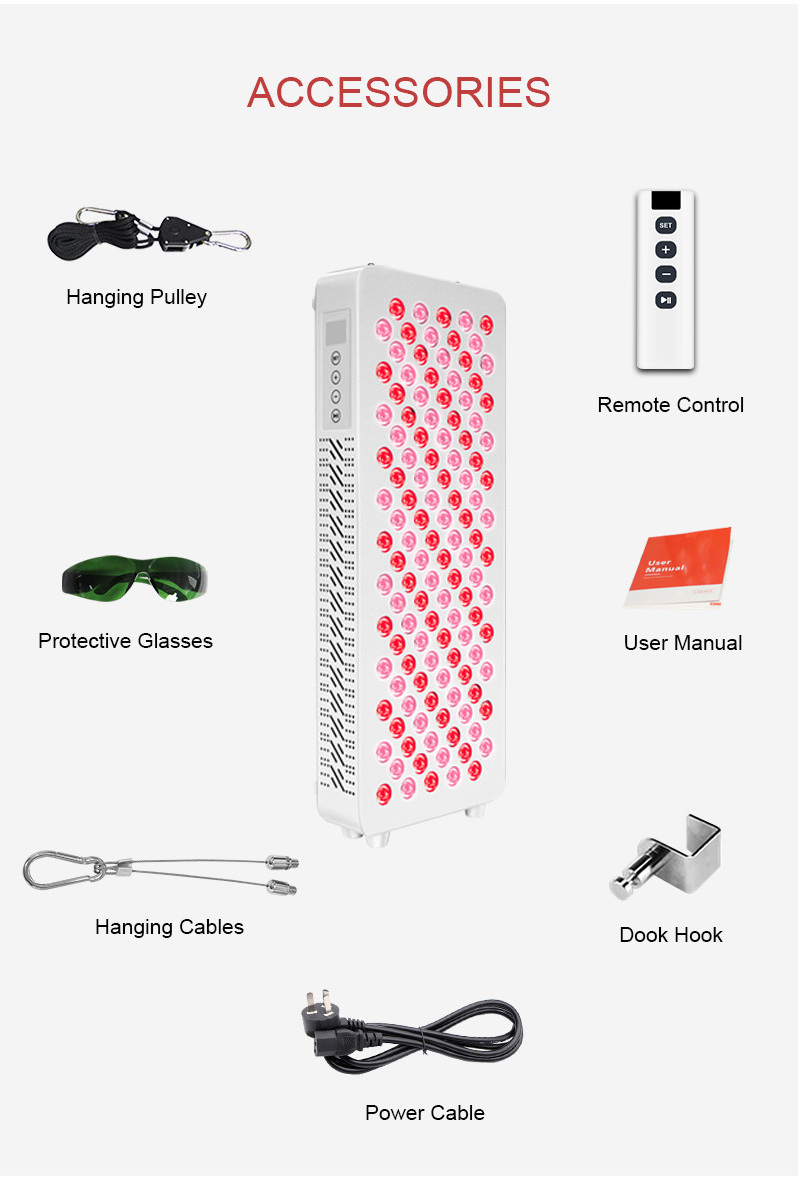 Red Near Infrared Light Therapy 630Nm 660Nm 810Nm 830Nm 850Nm Red Light Device Panel Pdt Led Light Therapy Machine