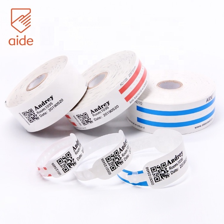 2021 Custom Disposable Hospital Use Medical ID Wristband For Patient Identification Security