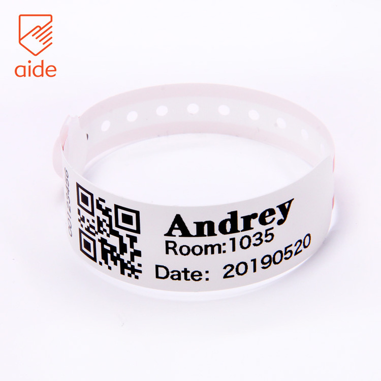 2021 Custom Disposable Hospital Use Medical ID Wristband For Patient Identification Security