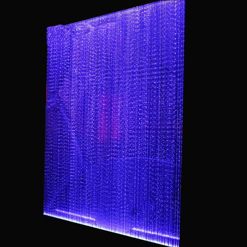 PMMA optic fiber led color changing curtain light with remote control