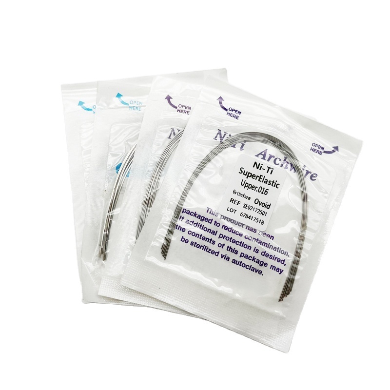 Free Samples Dental Ni-Ti Stainless Steel Archwire/Arch Wire All Sizes Niti Rectangular/Round Oral Arch Wire Orthodontic