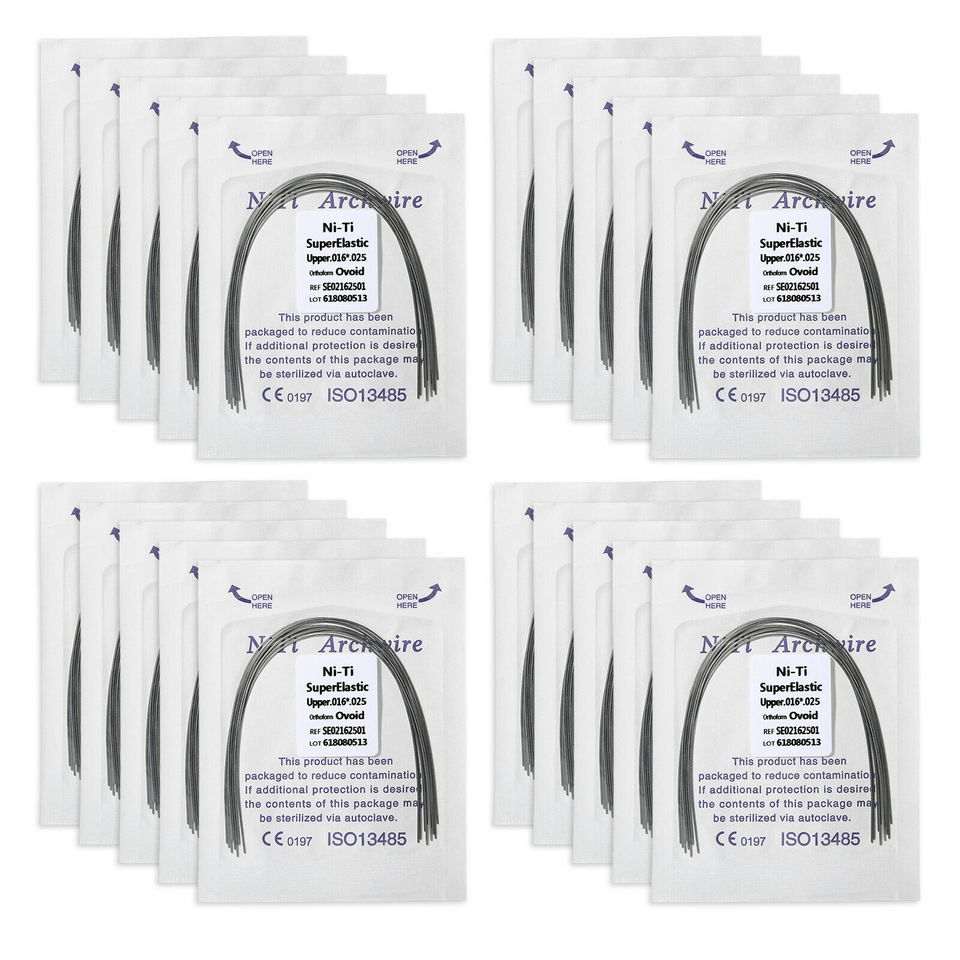 Free Samples Dental Ni-Ti Stainless Steel Archwire/Arch Wire All Sizes Niti Rectangular/Round Oral Arch Wire Orthodontic