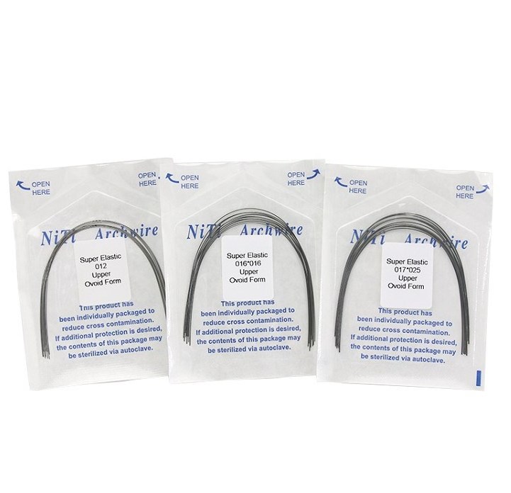 Free Samples Dental Ni-Ti Stainless Steel Archwire/Arch Wire All Sizes Niti Rectangular/Round Oral Arch Wire Orthodontic