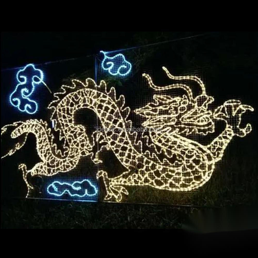 Outdoor 2D LED rope light Mickey Mouse character for amusement park Christmas light show