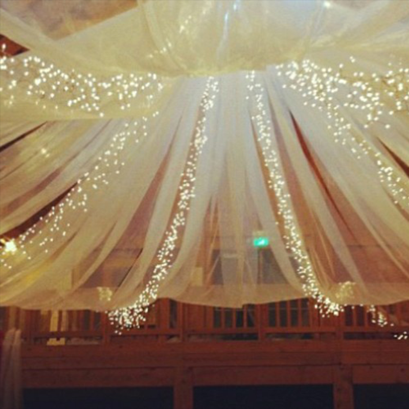 Outdoor Indoor Pink LED Ceiling Fairy String Lights for Wedding